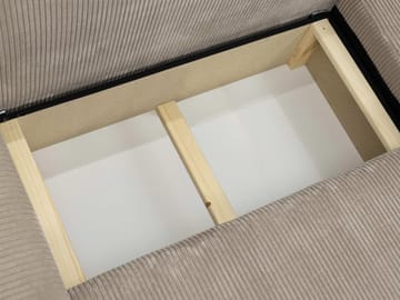 Brenor 3-sits Bäddsoffa med divan Vänstervänd - beige - Möbler - Soffa - Bäddsoffa - Hörnbäddsoffa