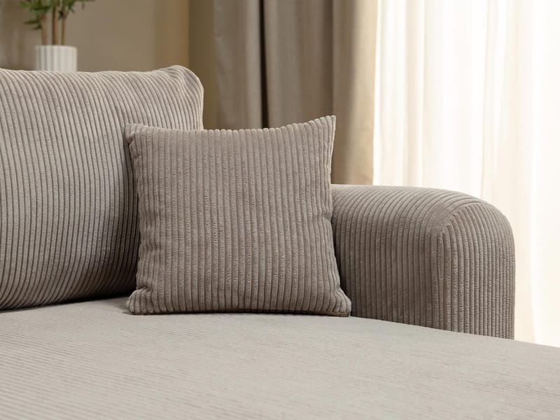 Brenor 3-sits Bäddsoffa med divan Vänstervänd - beige - Möbler - Soffa - Bäddsoffa - Hörnbäddsoffa