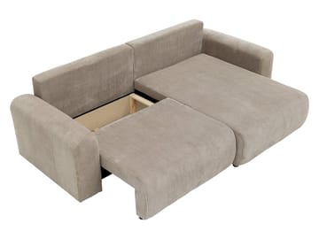 Brenor 3-sits Bäddsoffa med divan Vänstervänd - beige - Möbler - Soffa - Bäddsoffa - Hörnbäddsoffa
