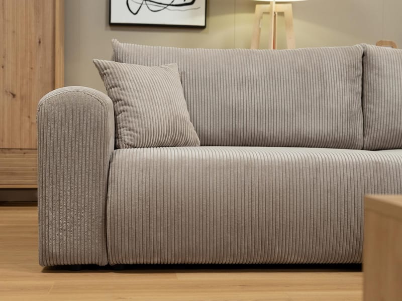 Brenor 3-sits Bäddsoffa med divan Vänstervänd - beige - Möbler - Soffa - Bäddsoffa - Hörnbäddsoffa