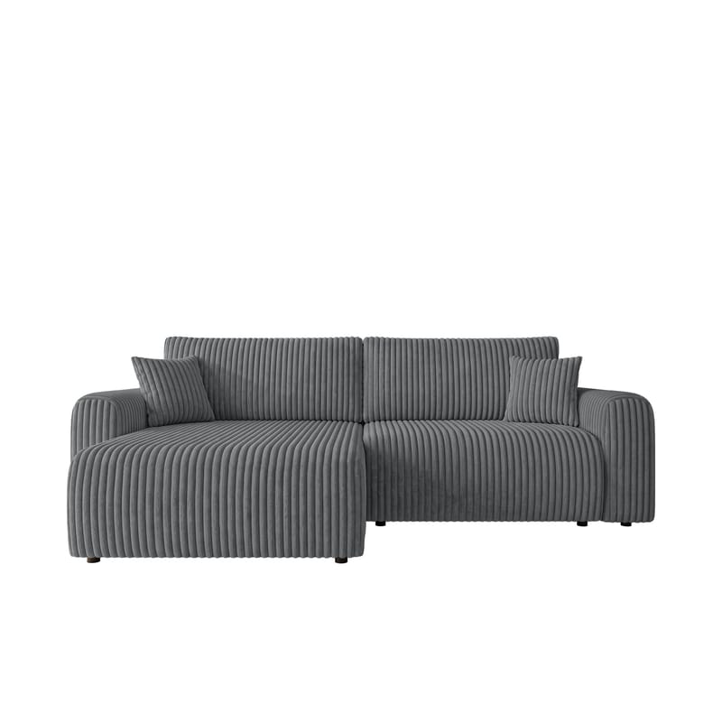 Brenor 3-sits Bäddsoffa med divan Vänstervänd - mörkgrå - Möbler - Soffa - Bäddsoffa - Hörnbäddsoffa