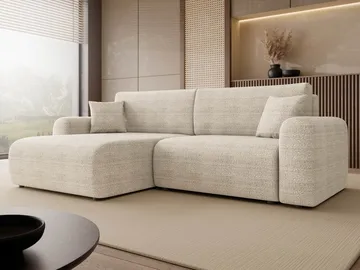 Brenor Bäddsoffa med Divan 3-sits - Beige - Möbler - Soffa - Bäddsoffa - Bäddsoffa divan