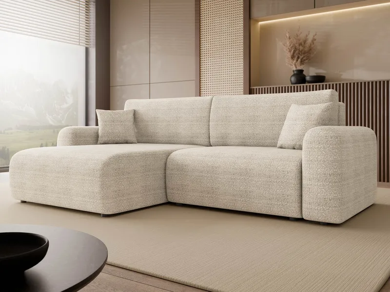 Brenor Bäddsoffa med Divan 3-sits - Beige - Möbler - Soffa - Bäddsoffa - Bäddsoffa divan