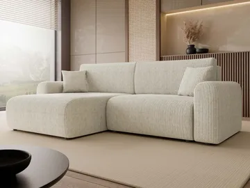 Brenor Bäddsoffa med Divan 3-sits - Beige - Möbler - Soffa - Bäddsoffa - Bäddsoffa divan