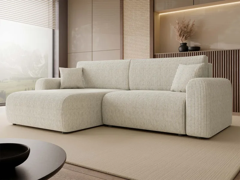 Brenor Bäddsoffa med Divan 3-sits - Beige - Möbler - Soffa - Bäddsoffa - Bäddsoffa divan