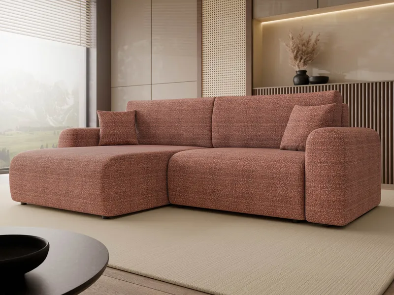 Brenor Bäddsoffa med Divan 3-sits - Röd - Möbler - Soffa - Bäddsoffa - Bäddsoffa divan