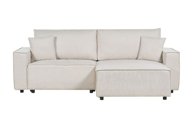 Brian 3-sits Högervänd Hörnbäddsoffa med Divan i Textil, Beige