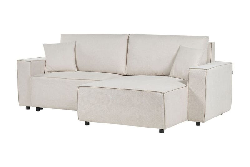 Brian 3-sits Högervänd Hörnbäddsoffa med Divan i Textil - Beige - Möbler - Soffa - Bäddsoffa - Hörnbäddsoffa