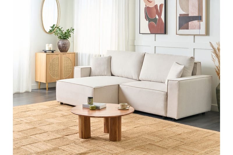 Brian Hörnbäddsoffa 3-sits - Beige - Möbler - Soffa - Bäddsoffa - Hörnbäddsoffa