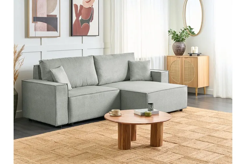 Brian Hörnbäddsoffa 3-sits - Grå - Möbler - Soffa - Bäddsoffa - Hörnbäddsoffa