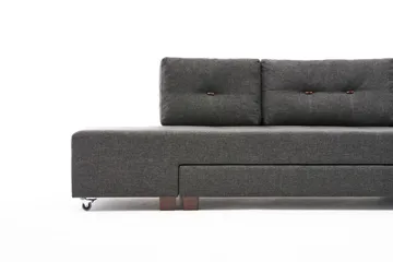 Brunei Bäddsoffa med Schäslong Höger - Antracit/Svart - Möbler - Soffa - Bäddsoffa - Framåtbäddad bäddsoffa