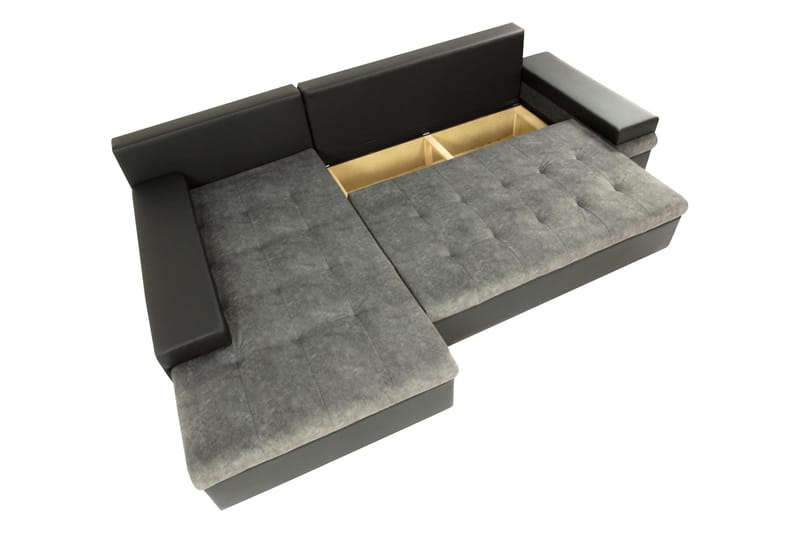 Bunty Bäddsoffa med Divan 3-sits - Mörkgrå/Ljusgrå - Möbler - Soffa - Bäddsoffa - Bäddsoffa divan