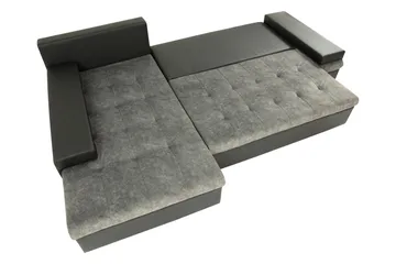 Bunty Bäddsoffa med Divan 3-sits - Mörkgrå/Ljusgrå - Möbler - Soffa - Bäddsoffa - Bäddsoffa divan