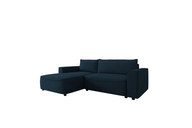 Burketown Bäddsoffa med Divan 3-sits i Sammet, Blå