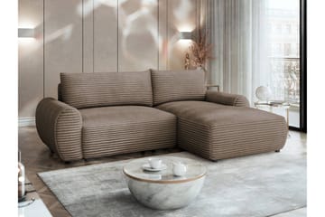 Burman Bäddsoffa med Divan 3-sits i Manchester - Brun - Möbler - Soffa - Bäddsoffa - Bäddsoffa divan