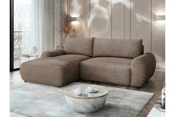 Burman Bäddsoffa med Divan 3-sits i Manchester - Brun - Möbler - Soffa - Bäddsoffa - Bäddsoffa divan