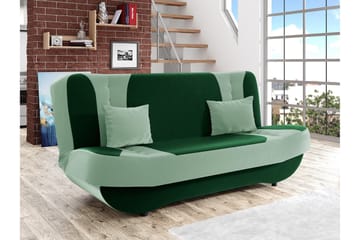 Burralla 2-sits Fällbar Bäddsoffa 118x184 cm med Förvaring i Sammet - Grön - Möbler - Soffa - Bäddsoffa - 2 sits bäddsoffa