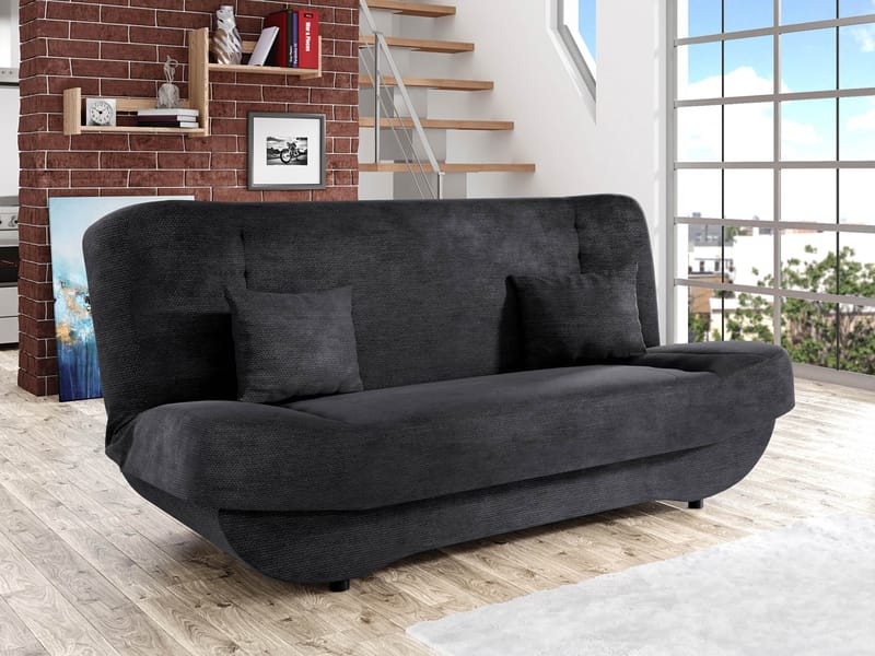 Burralla 3-sits Bäddsoffa - svart - Möbler - Soffa - Bäddsoffa - 2 sits bäddsoffa