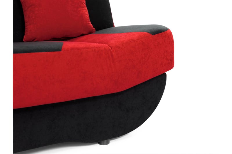 Burralla 3-sits Rektangulär Längsbäddad Bäddsoffa 118x184 cm med Förvaring i Tyg - Grå - Möbler - Soffa - Bäddsoffa - 3 sits bäddsoffa
