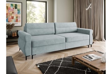 Busness Bäddsoffa 3-sits i Plysch - Grå - Möbler - Soffa - Bäddsoffa - 3 sits bäddsoffa