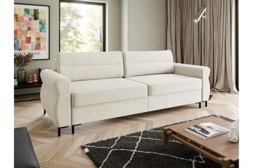 Busness Bäddsoffa 3-sits i Plysch - Beige - Möbler - Soffa - Bäddsoffa - 3 sits bäddsoffa