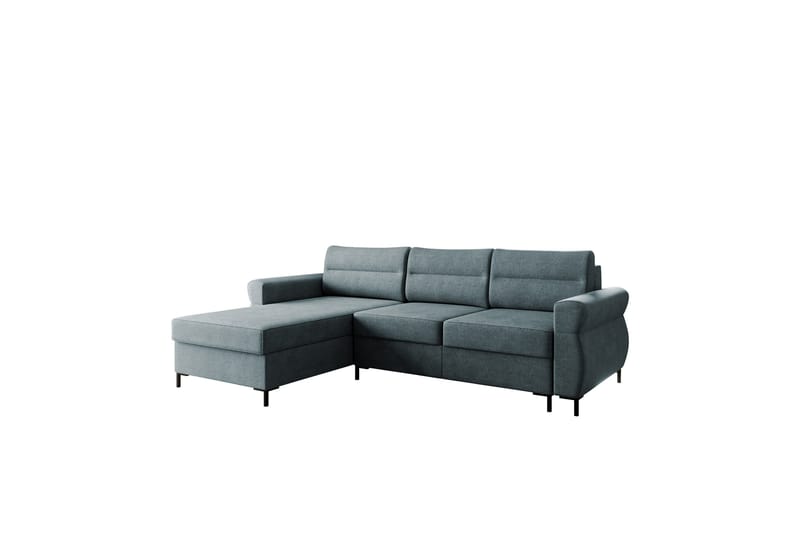 Busness Bäddsoffa med Divan 3-sits i Plysch, Grå