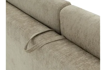 Busness Bäddsoffa med Divan 3-sits i Plysch - Beige - Möbler - Soffa - Bäddsoffa - Bäddsoffa divan