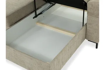 Busness Bäddsoffa med Divan 3-sits i Plysch - Grå - Möbler - Soffa - Bäddsoffa - Bäddsoffa divan