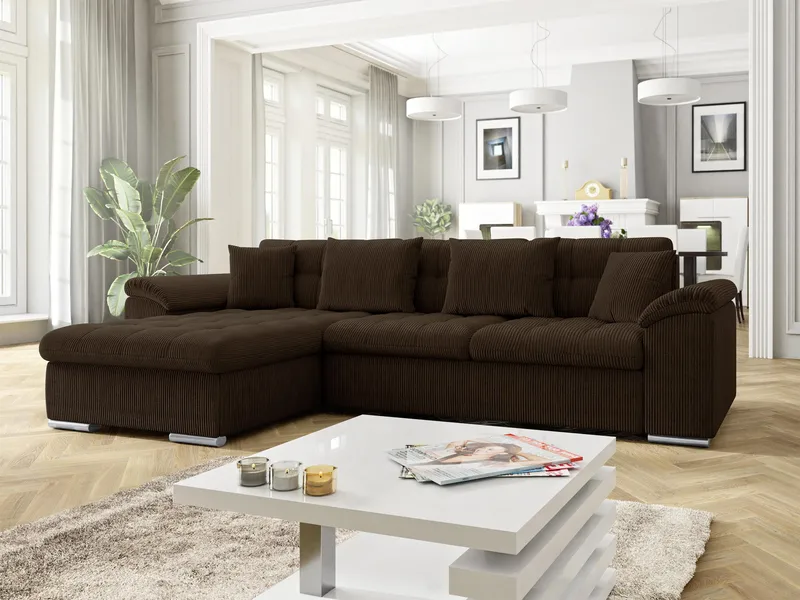 Camior 3-sits Bäddsoffa med divan och förvaring - Möbler - Soffa - Bäddsoffa - Hörnbäddsoffa