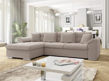 Camior 3-sits Bäddsoffa med divan och förvaring - Möbler - Soffa - Bäddsoffa - Hörnbäddsoffa