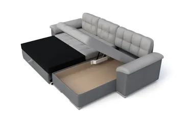 Camior 4-sits Bäddsoffa - Grå - Möbler - Soffa - Bäddsoffa - Bäddsoffa längsbäddad