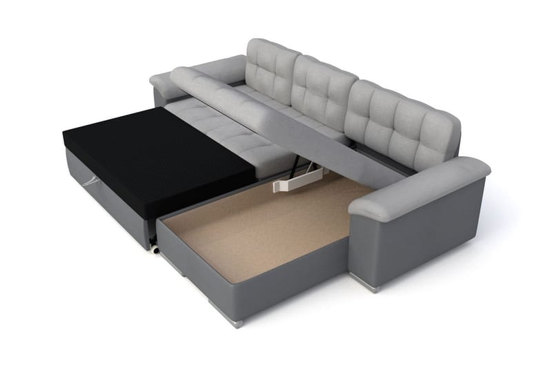 Camior 4-sits Bäddsoffa - Grå - Möbler - Soffa - Bäddsoffa - Bäddsoffa divan