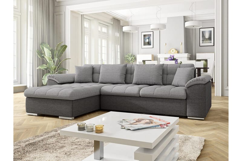 Camior 4-sits Bäddsoffa - Grå - Möbler - Soffa - Bäddsoffa - Bäddsoffa divan
