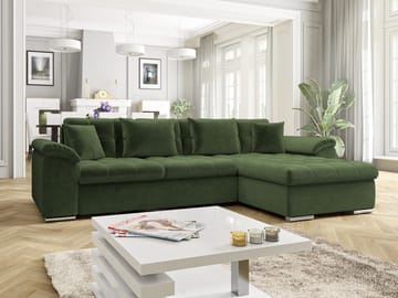 Camior 4-sits Bäddsoffa med divan Högervänd - grön - Möbler - Soffa - Bäddsoffa - Hörnbäddsoffa