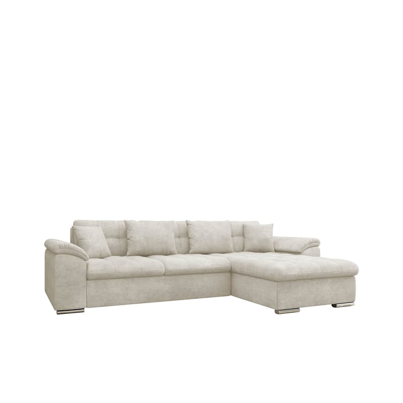 Camior 4-sits Bäddsoffa med divan Högervänd, Ljusbeige