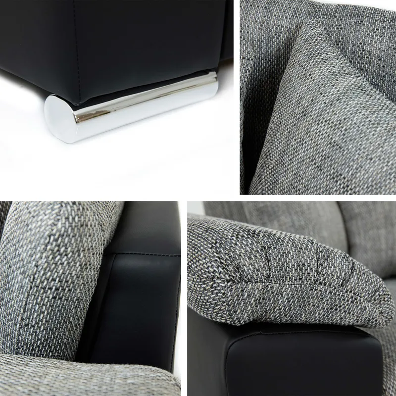 Camior 4-sits Bäddsoffa med divan Vänstervänd - Benvit - Möbler - Soffa - Bäddsoffa - Hörnbäddsoffa