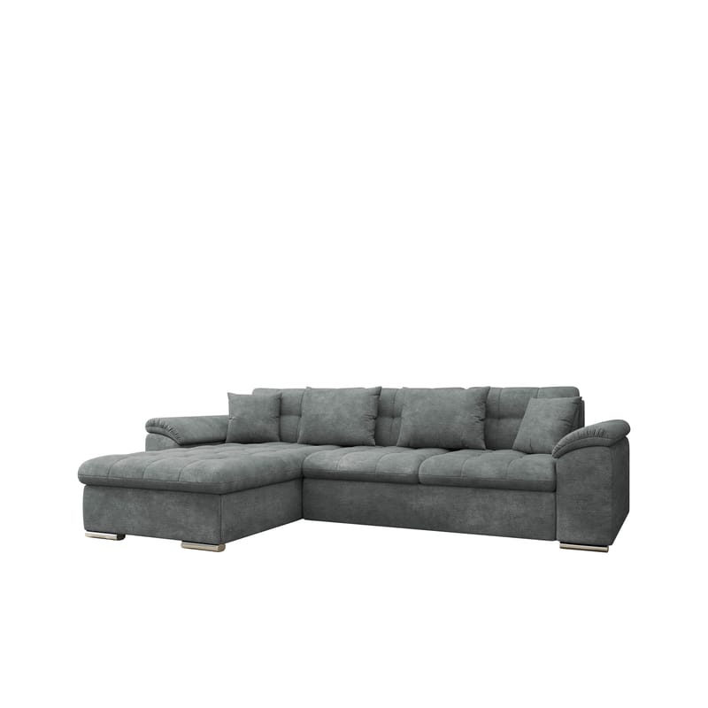 Camior 4-sits Bäddsoffa med divan Vänstervänd, Mörkgrå