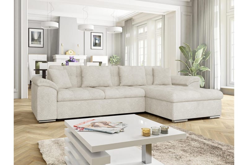 Camior Bäddsoffa m. Divan 3-sits - Grå - Möbler - Soffa - Bäddsoffa - Bäddsoffa divan