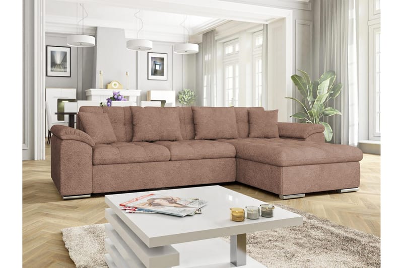 Camior Bäddsoffa m. Divan 3-sits - Vit - Möbler - Soffa - Bäddsoffa - Bäddsoffa divan