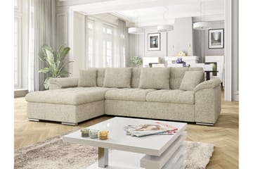 Camior Bäddsoffa med Divan 3-sits - Beige - Möbler - Soffa - Bäddsoffa - Bäddsoffa divan