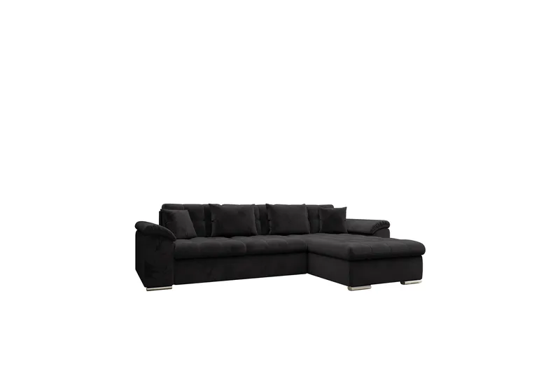 Camior Bäddsoffa med Divan 3-sits, Svart