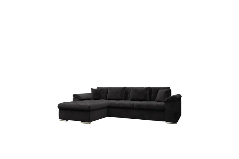 Camior Bäddsoffa med Divan 3-sits - Svart - Möbler - Soffa - Bäddsoffa - Bäddsoffa divan