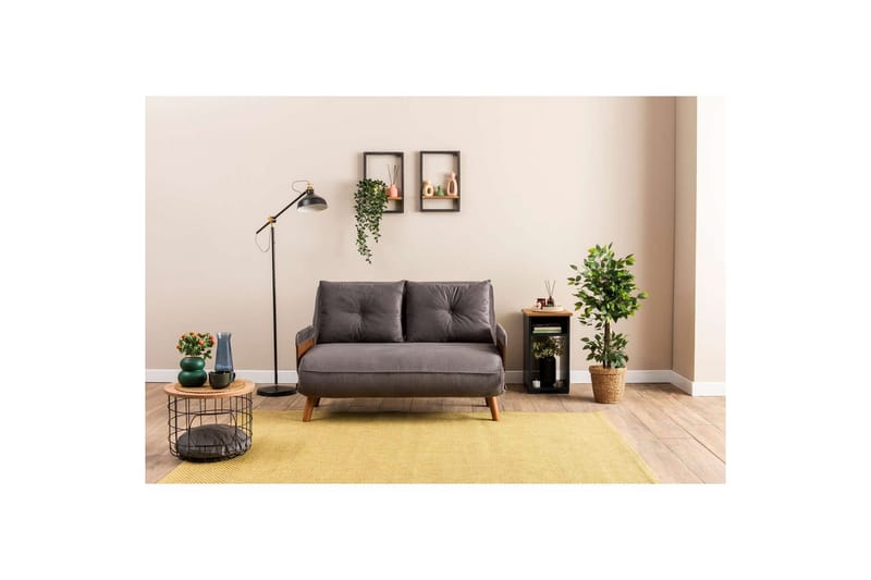 Canelo Bäddsoffa 2-sits - Grå - Möbler - Soffa - Bäddsoffa - 2 sits bäddsoffa