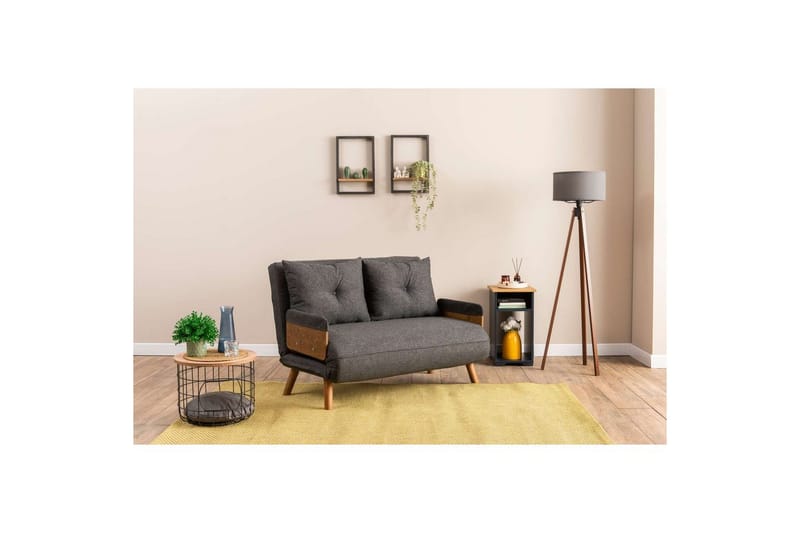 Canelo Bäddsoffa 2-sits - Mörkgrå - Möbler - Soffa - Bäddsoffa - 2 sits bäddsoffa