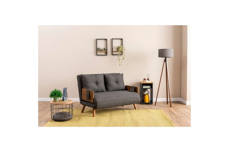 Canelo Bäddsoffa 2-sits - Mörkgrå - Möbler - Soffa - Bäddsoffa - 2 sits bäddsoffa