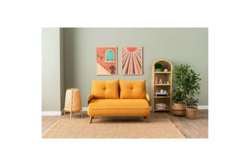 Canelo Bäddsoffa 2-sits - Senapsgul - Möbler - Soffa - Bäddsoffa - 2 sits bäddsoffa