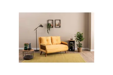 Canelo Bäddsoffa 2-sits - Senapsgul - Möbler - Soffa - Bäddsoffa - 2 sits bäddsoffa