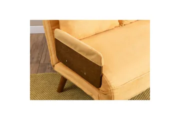 Canelo Bäddsoffa 2-sits - Senapsgul - Möbler - Soffa - Bäddsoffa - 2 sits bäddsoffa