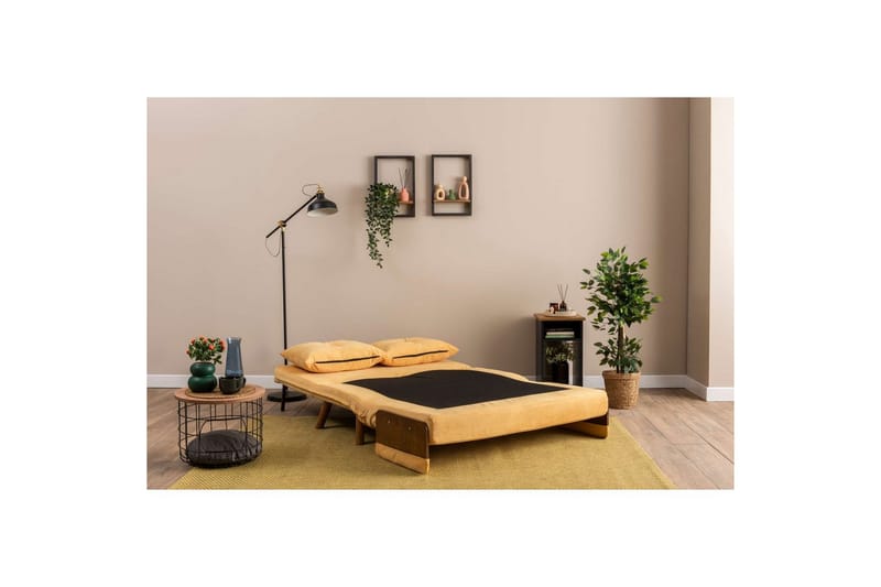 Canelo Bäddsoffa 2-sits - Senapsgul - Möbler - Soffa - Bäddsoffa - 2 sits bäddsoffa