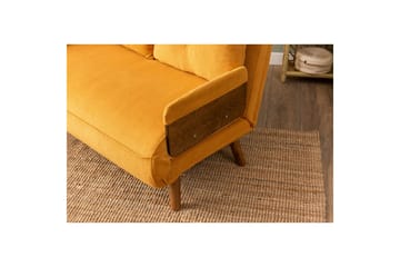 Canelo Bäddsoffa 2-sits - Senapsgul - Möbler - Soffa - Bäddsoffa - 2 sits bäddsoffa